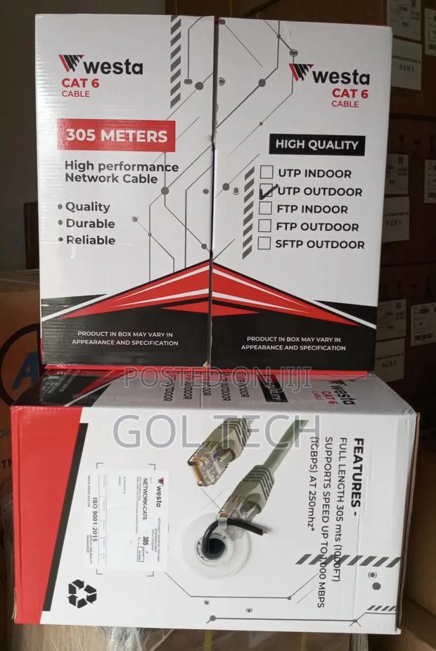 Cat6 Outdoor Cable 305m Utp High Quality Network Cable Westa · Photo 1