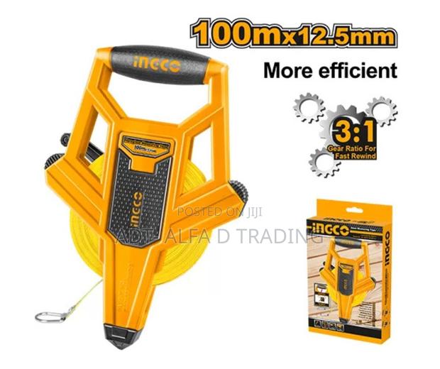 Ingco 100m Fiberglass Measuring Tape · Photo 1