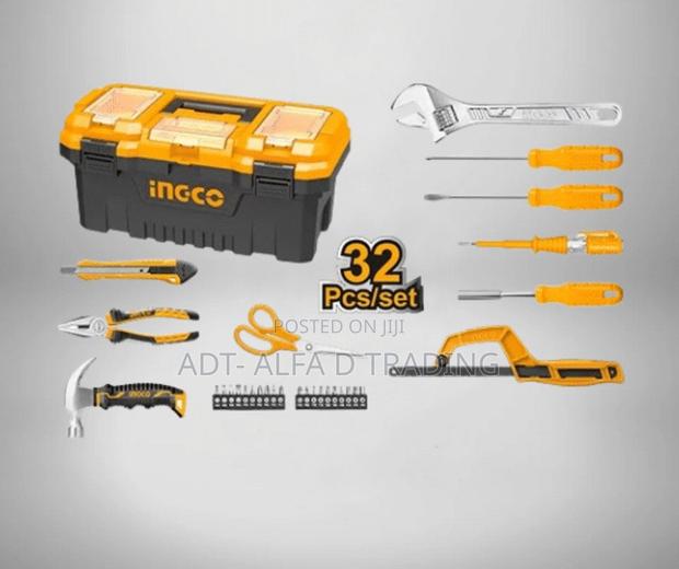 Ingco 32-Piece Hand Tool Set With Toolbox · Photo 1