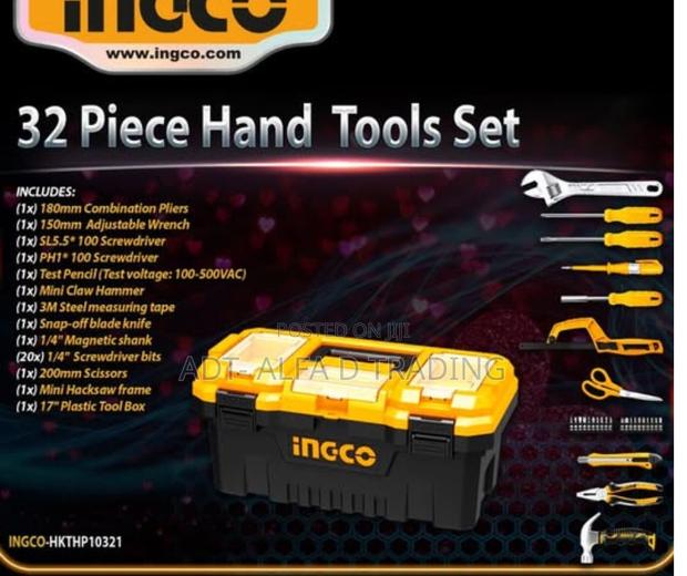 Ingco 32-Piece Hand Tool Set With Toolbox · Photo 2