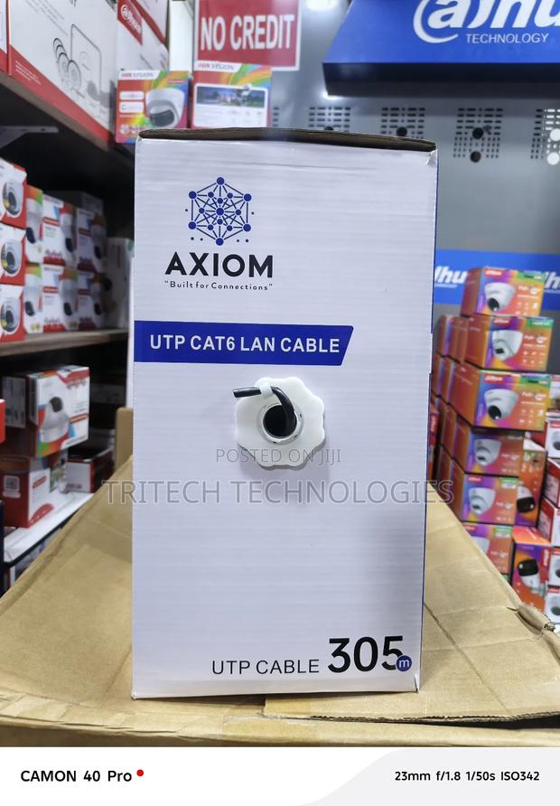 Axiom 305m Cat6 Network Cable Utp Indoor (Black) · Photo 2