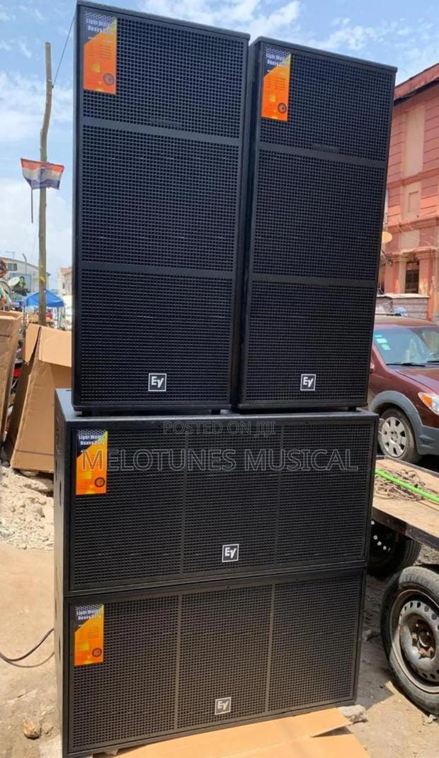 Full Set Electro-Voice Speakers With Amplifier Rack · Photo 1