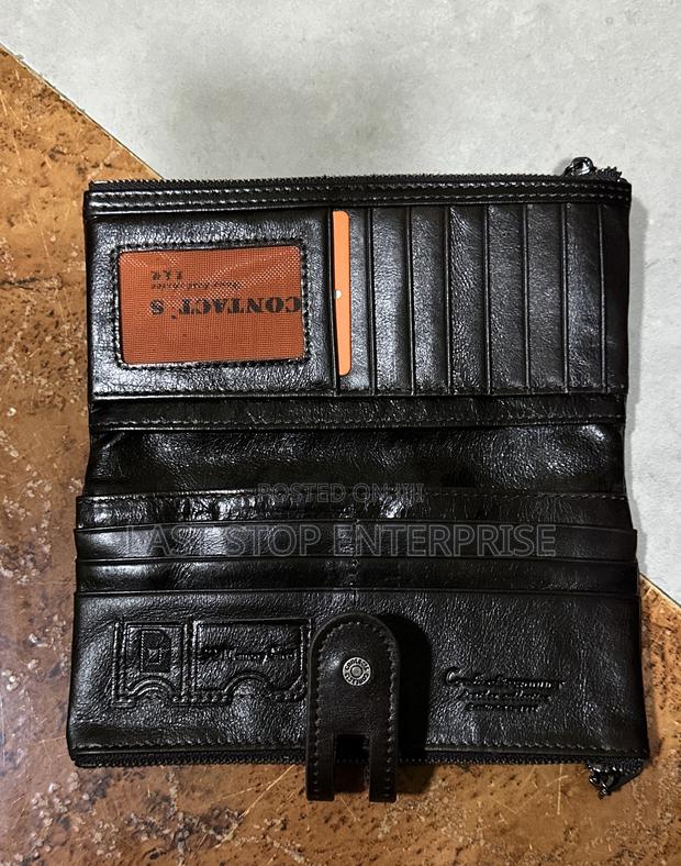 Genuine Coffee Brown Leather Wallet · Photo 3