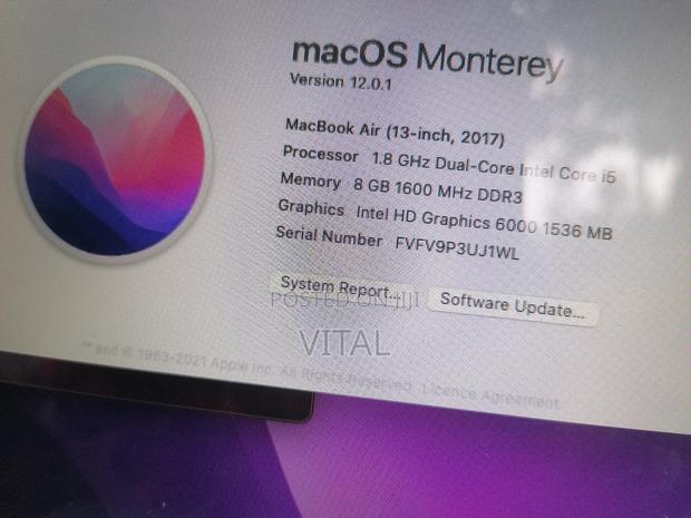 Laptop Apple MacBook Air 2017 8GB Intel Core i5 SSD 256GB · Photo 4