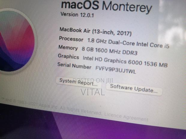 Laptop Apple MacBook Air 2017 8GB Intel Core i5 SSD 256GB · Photo 5