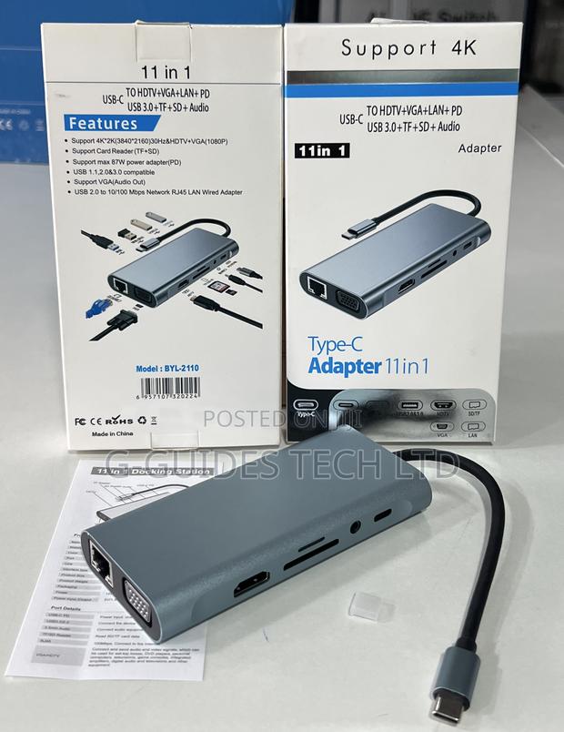 11-in-1 Usb Type -C Adapter, 11-in-1 Usb-C Docking Station · Photo 1