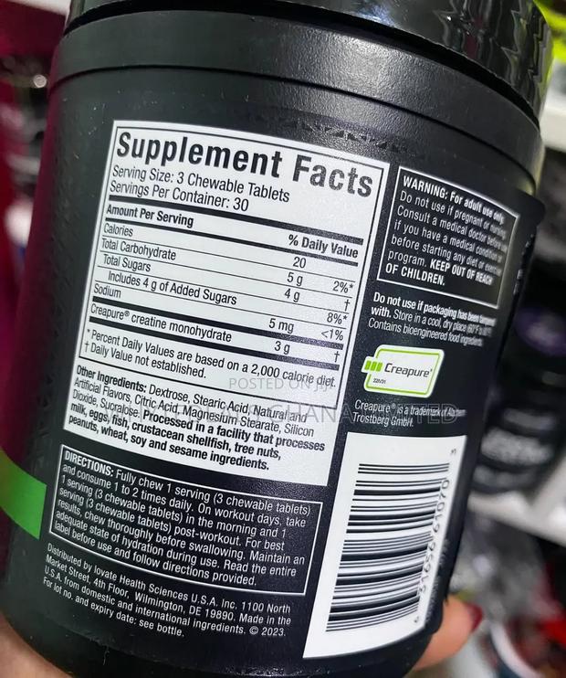 Muscletech Creatine Chews| Build Muscles| Energy| Recovery · Photo 3