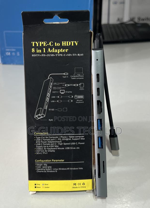 8 -in -1 Usb Type-C Adapter, 8-in-1 Usb-C Hub Adapter · Photo 3