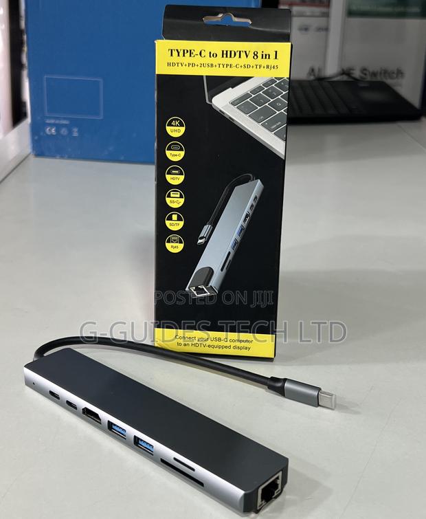 8 -in -1 Usb Type-C Adapter, 8-in-1 Usb-C Hub Adapter · Photo 1