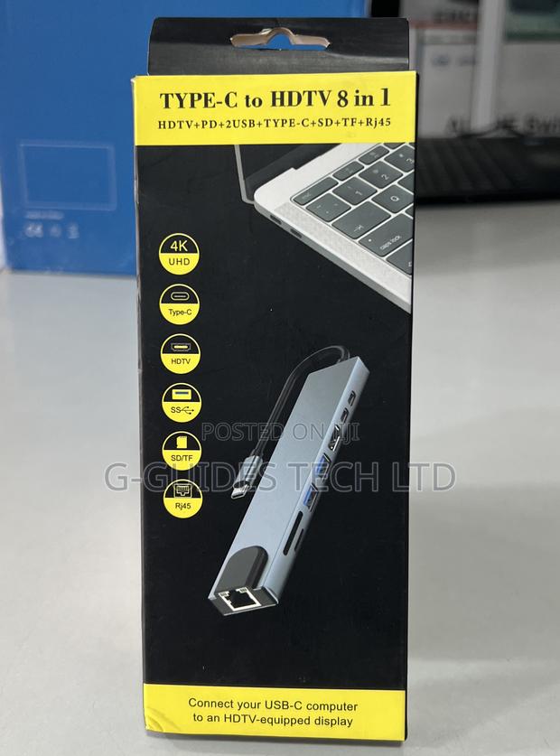 8 -in -1 Usb Type-C Adapter, 8-in-1 Usb-C Hub Adapter · Photo 4