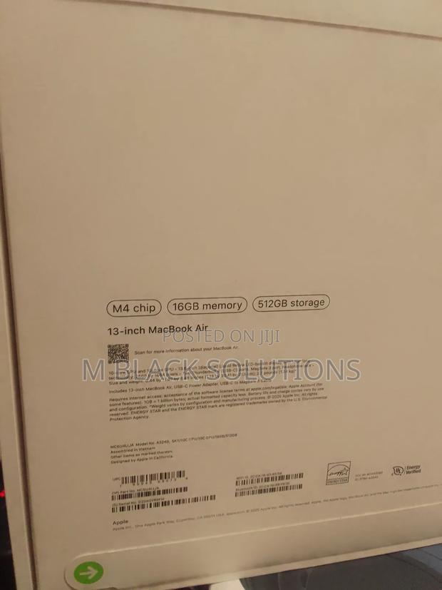 New Laptop Apple MacBook Air 16GB Apple M4 SSD 512GB · Photo 3