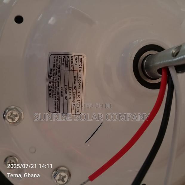 Solar Dc Ceiling Fan With Light · Photo 5