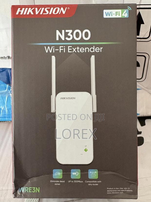 Hikvision Wifi Repeater Extender Wifi 4 Wre3n (No Lan Port) · Photo 1