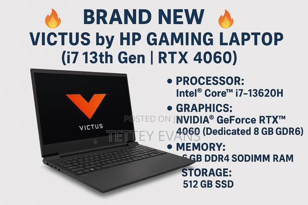 New Laptop HP Victus 15 16GB Intel Core I7 SSD 512GB · Photo 2