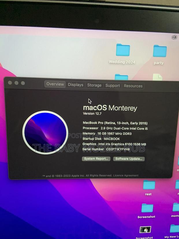Laptop Apple MacBook Pro 2015 16GB Intel Core i5 SSD 500GB · Photo 3