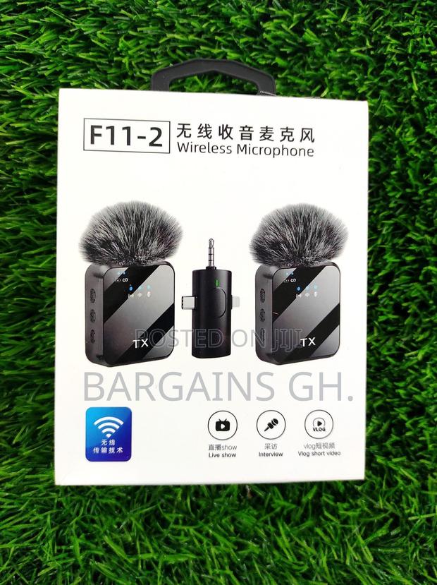 Lavalier F11-2 Noise Canceling Wireless Microphone · Photo 1