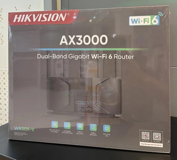 Hikvision Wifi Router Dual Band Gigabit Ax3000 Ds-3wr30x-V · Photo 1