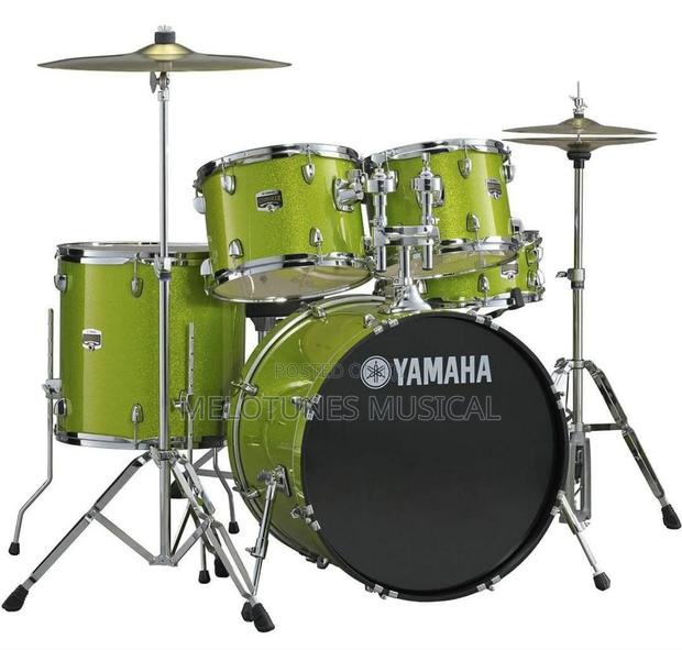 Yamaha Lemon Green 5-Piece Drumset · Photo 1