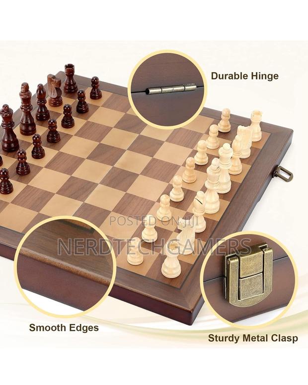 Magnetic Wooden Chess Set for Adults Kids 15'' Chess Board · Photo 3