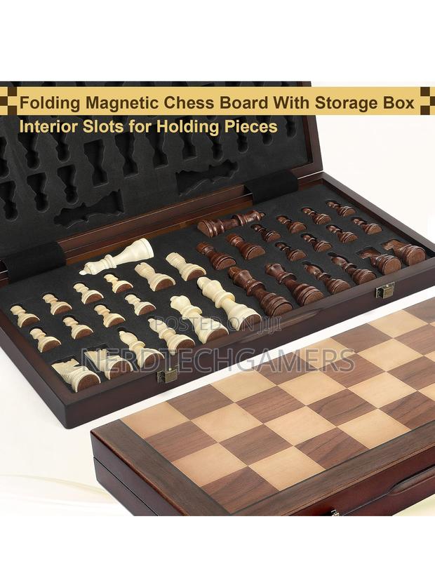 Magnetic Wooden Chess Set for Adults Kids 15'' Chess Board · Photo 4
