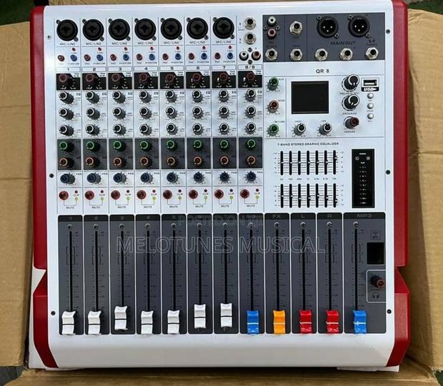 Yamaha Qr8 8-Channel Powered Audio Mixer, · Photo 1