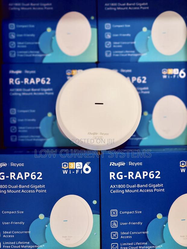 Ruijie Access Point Wifi 6 Ceiling Ap Ax1800 Rg-Rap62 · Photo 1