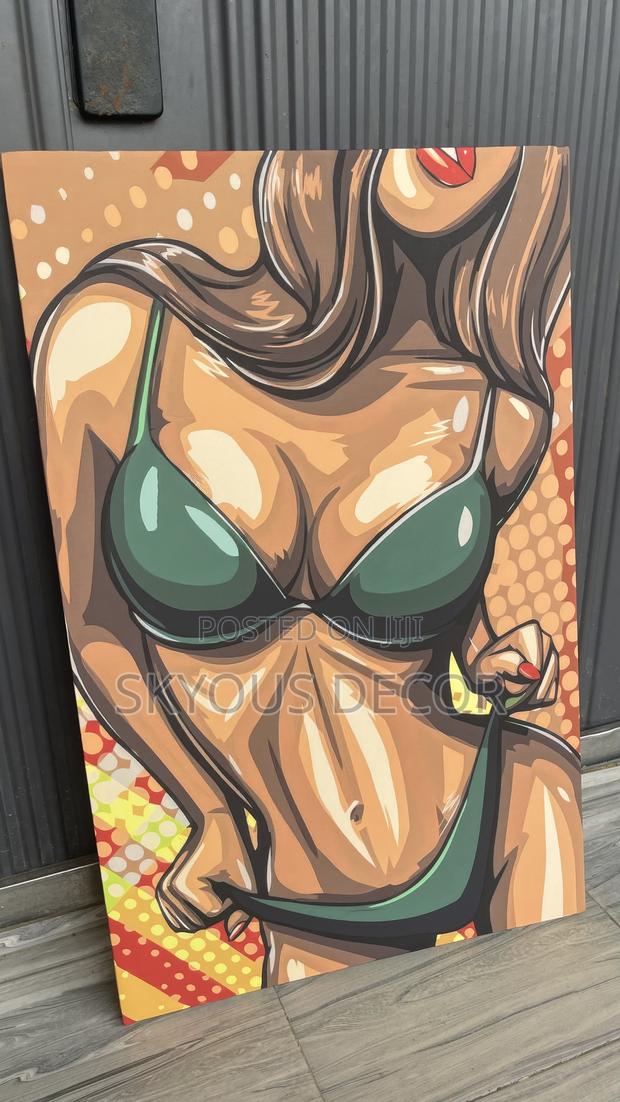 Original Canvas Material Woman Art Decor · Photo 2