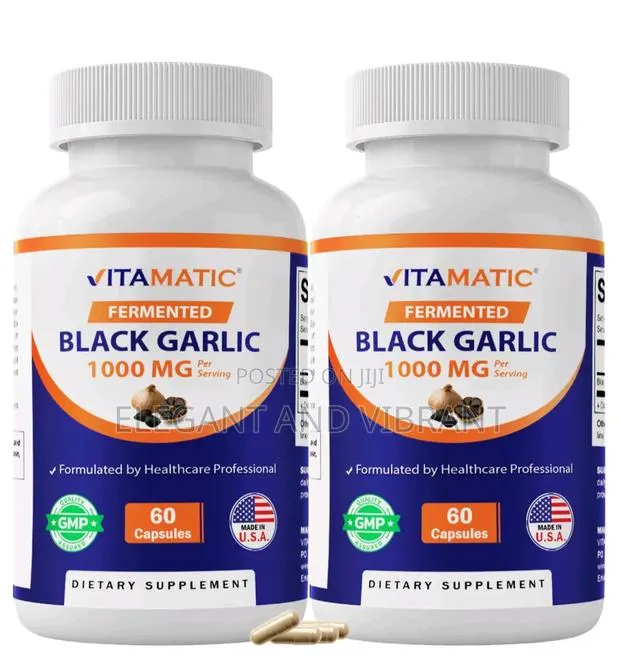 Fermented Black Garlic Extract 1000 Mg 60 Capsules · Photo 1