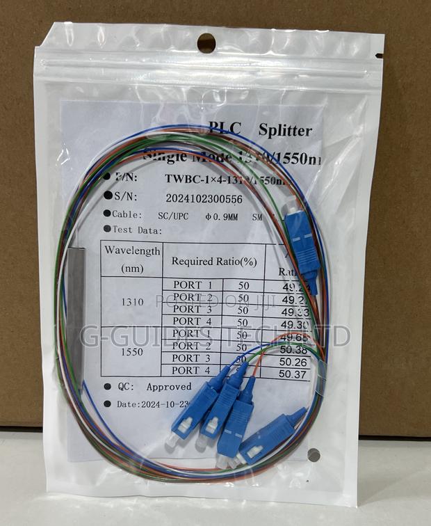 4-Port PLC Splitter Sc, Planar Lightwave Circuit Splitter · Photo 1