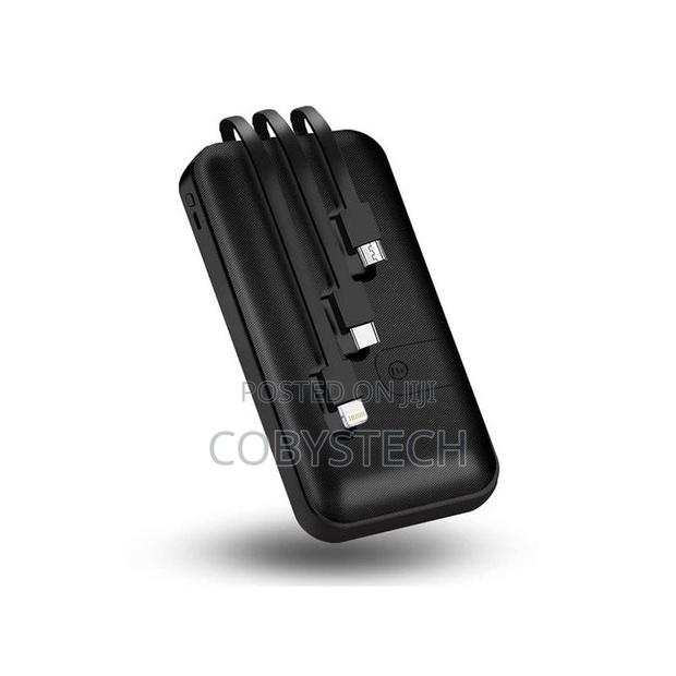 30,000mah Power Bank With Charging Cable - Black · Photo 3