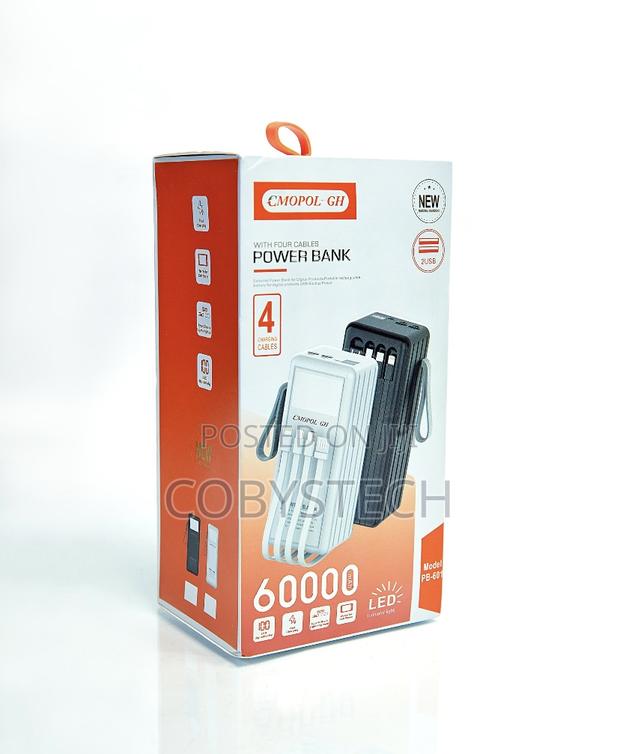 60,000mah Power Bank With 3 Charging Cables · Photo 2