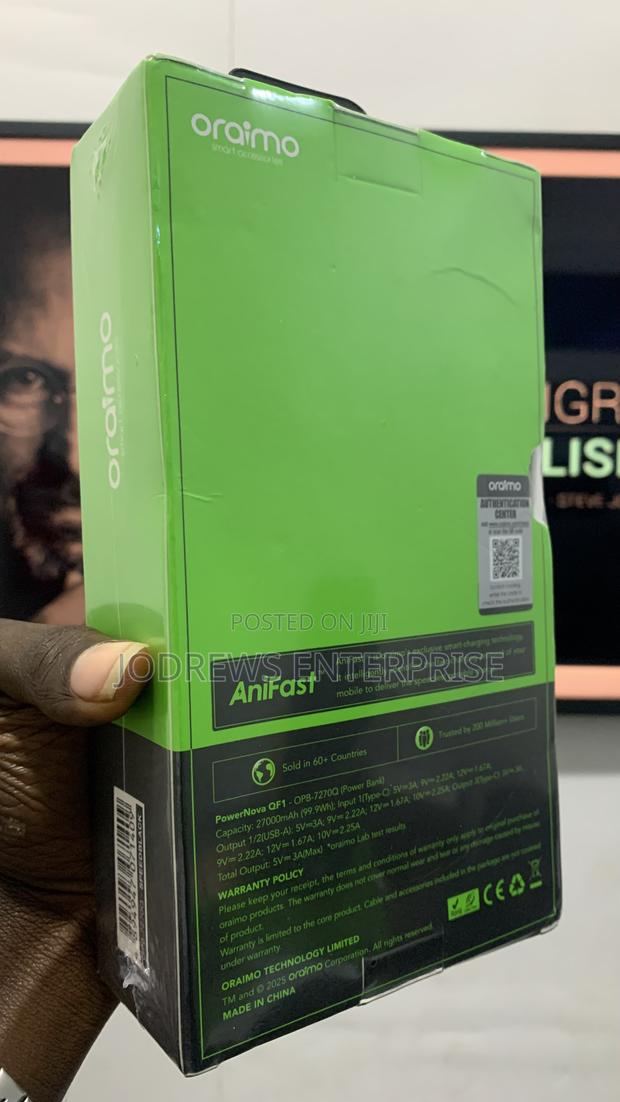 Oraimo Powernova Qf1 27000 22.5w Power Bank · Photo 3
