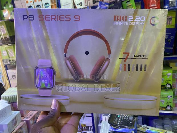 Series 9 Smart Watch. 7straps and P9 Wireless Headset · Photo 1