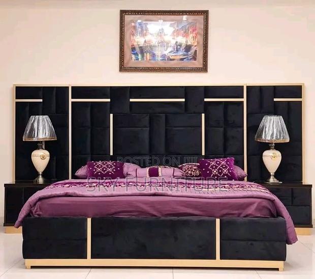 Majestic King-size Oversized Bed Frame With Side Drawers · Photo 1