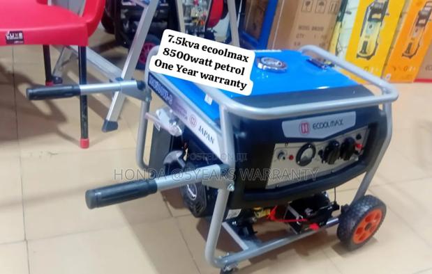 Tested Power Ecoolmax 7.5kva 8500watt Petrol Generator 7.5kv · Photo 1