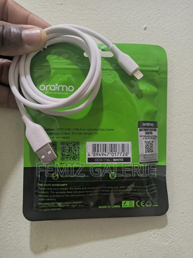 Oraimo Robustline 2a Usb-a-to-Lightning 1m Cable · Photo 2