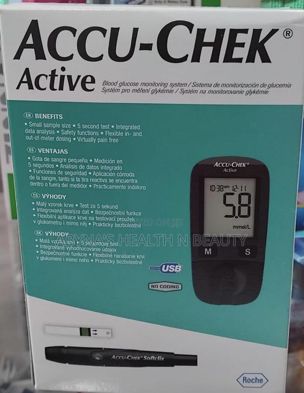 Accu - Chek Glucometer Machine + Strips · Photo 1