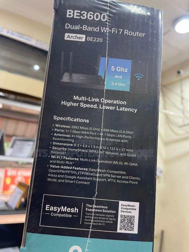 Archer Be220 Be3600 Dual-Band Wi-Fi 7 Router · Photo 3