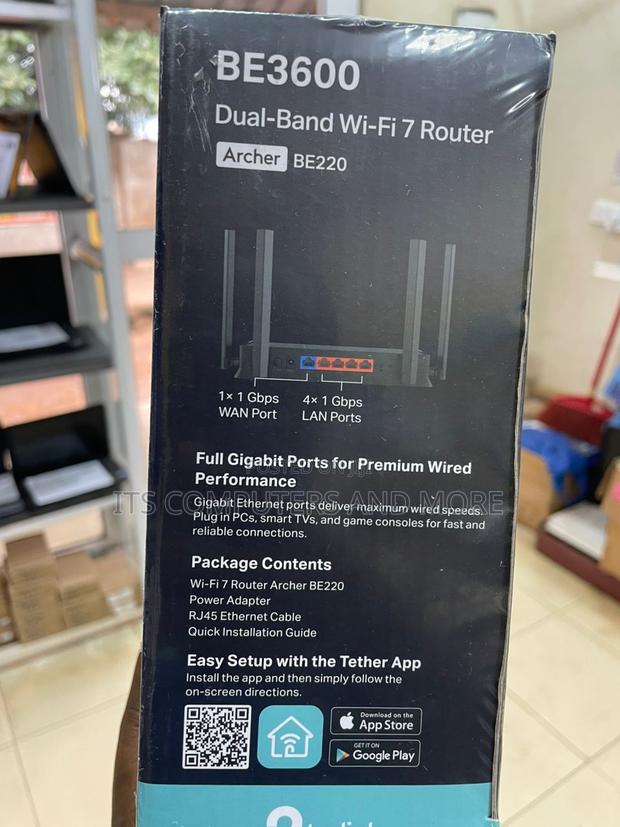 Archer Be220 Be3600 Dual-Band Wi-Fi 7 Router · Photo 4