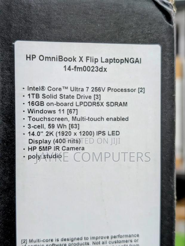 New Laptop HP OmniBook X Flip 14" 16GB Intel Core Ultra 7 SSD 1T · Photo 4