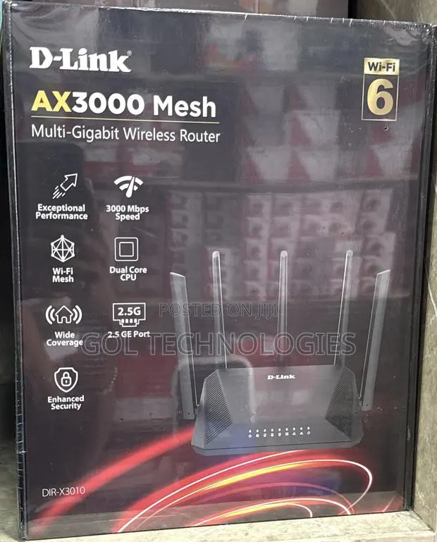 D-Link Ax3000 Mesh Multi-Gigabit Wireless Router · Photo 1