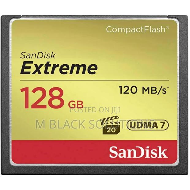 Sandisk 128gb Extreme Compact Flash (120mbs) · Photo 1