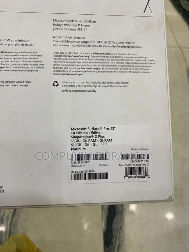 New Microsoft Surface Pro 16GB Qualcomm Snapdragon X Plus SSD 512GB · Photo 2