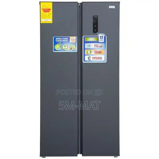 Nasco 400ltrs Side by Side Refrigerator Metalic Silver · Photo 1