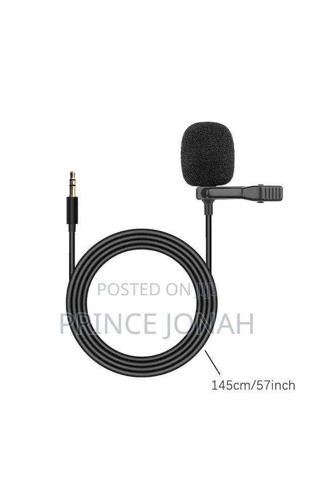 Clip-on Mini Mic Microphone 3.5mm Lavalier Lapel · Photo 1