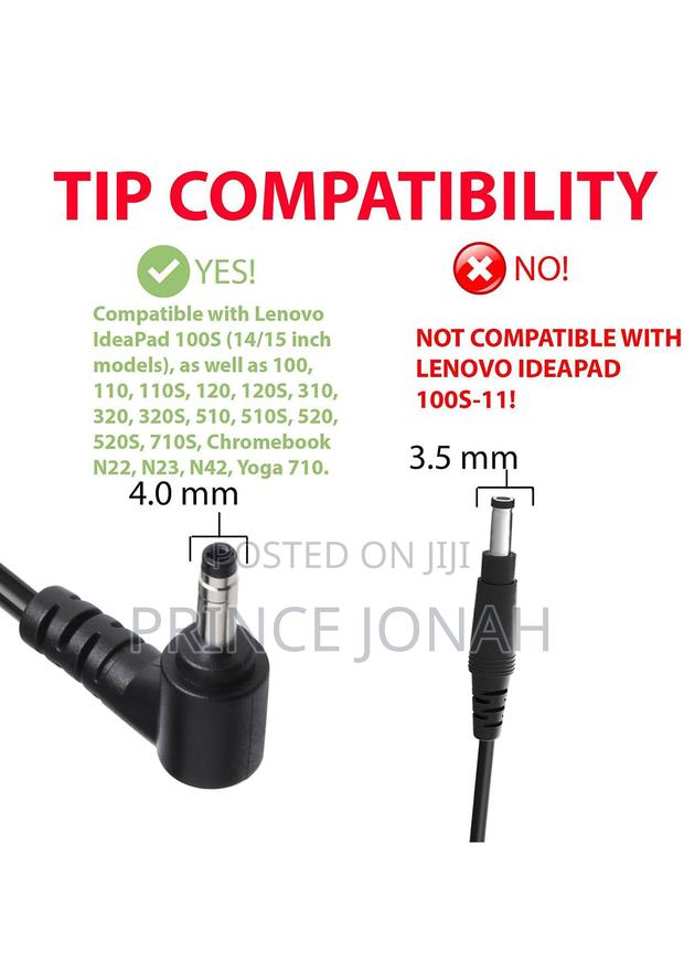 Aryee 20v 2.25a Laptop Charger Lenovo Ideapad 100 Series 310 · Photo 2