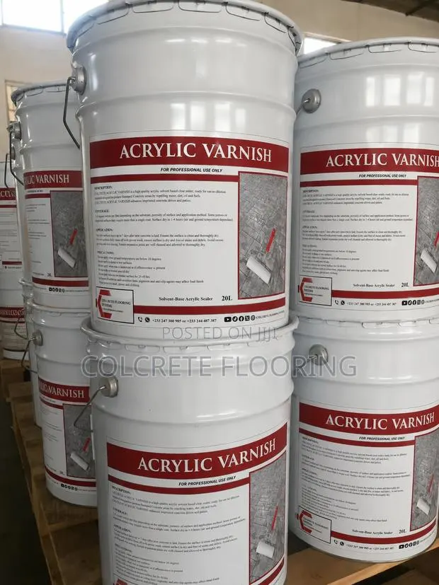 Stamped Concrete Stone Polish Varnish Sealer