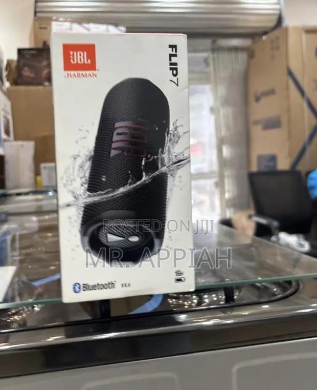 Efficient Classic JBL Flip 7 Wireless Speaker(Black)Waterproof · Photo 1