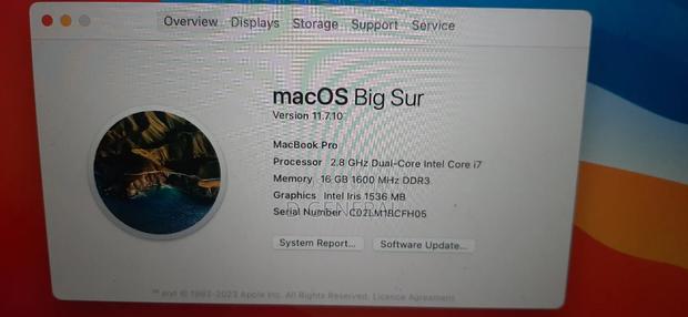 Laptop Apple MacBook 2015 16GB Intel Core i7 SSD 1T · Photo 2