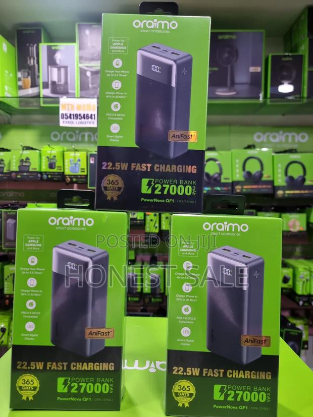 Oraimo Powernova Qf1 27000mah 22.5w Power Bank · Photo 2